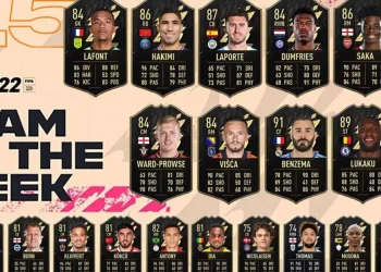 #FIFA 22 #TOTW 15 #Benzema, #Lukaku and #Laporte are the stars of the last Team of the Week 2021