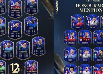 FIFA 22 TOTY Ronaldo presented as 12th man & 15 Honourable Mentions