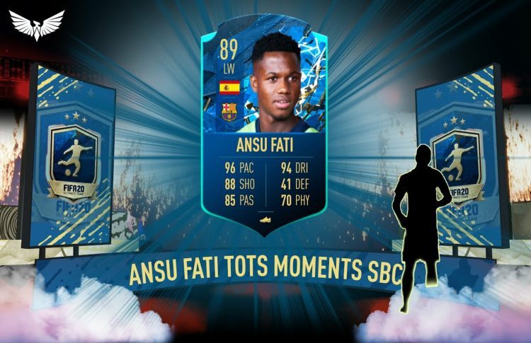 FIFA 20 TOTSSF Moments Ansu Fati SBC Solution