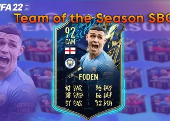 Solution of Special Premier League TOTS Phil Foden SBC in FIFA 22