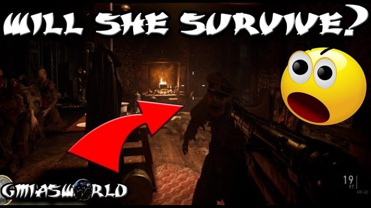 Call Of Duty WW2 ZOMBIES: MY DAUGHTER TRIES TO SURVIVE THE ZOMBIES! WILL SHE FAIL?? COD WW2 Gameplay
