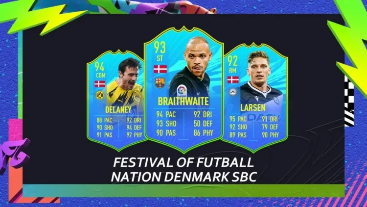 Denmark Nation Players SBC Delaney, Braithwaite, Larsen - Cheapest Solution