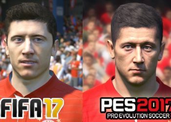 FIFA 17 vs PES 2017 BAYERN MUNICH Face Comparison (Lewandowski, Muller, Robben)