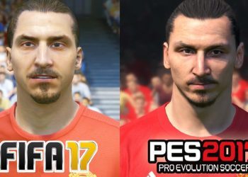 FIFA 17 vs PES 2017 Manchester United FACE COMPARISON (Ibrahimovic, Rooney, De Gea)
