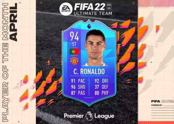 FIFA 22 POTM Premier League Cristiano Ronaldo is the best English league player in April