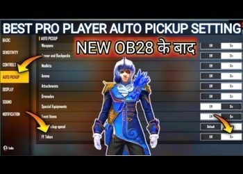 Free fire setting | Auto pickup setting free fire | Free fire auto pickup setting | Free fire