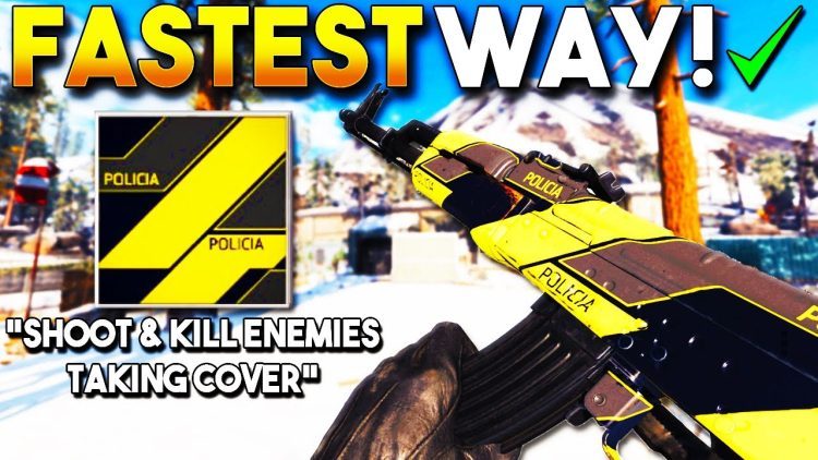 How to "SHOOT AND KILL ENEMIES TAKING COVER" Camo Challenge Tips | Black Ops Cold War