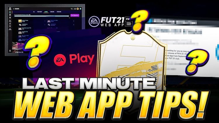 LAST MINUTE WEB APP TIPS! NO FULL DATABASE YET? FIFA 21 ULTIMATE TEAM