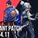 Patch Notes - Valorant Patch 4.11 at a glance: Agent bug fixes, Clutch Mute & more