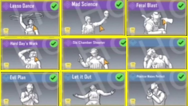 Season 4 Upcoming Emotes Codm |Call of duty