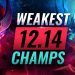 10 WORST CHAMPS To Avoid on Patch 12.14 (Predictions) - League of Legends