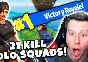 21 KILLS SOLO SQUADS! MY *NEW* KILL RECORD! (Fortnite Battle Royale)