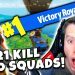 21 KILLS SOLO SQUADS! MY *NEW* KILL RECORD! (Fortnite Battle Royale)