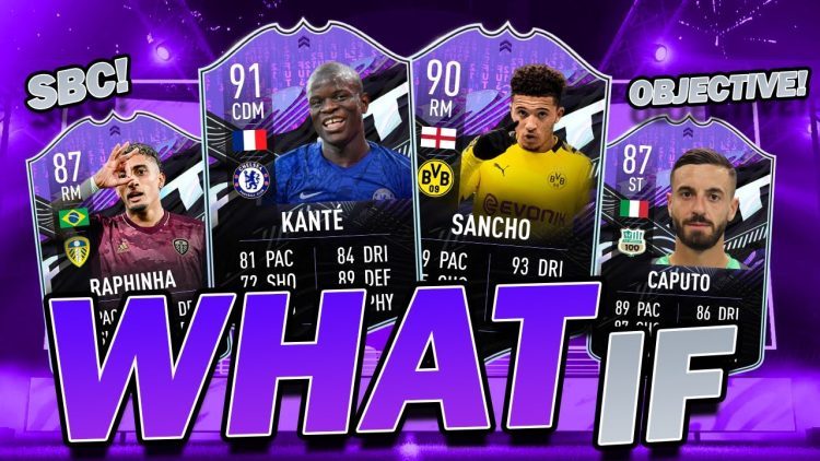 'WHAT IF' PROMO IS HERE! HOW IT WORKS + DETAILS AND TEAM 1! KANTE 91, SANCHO 90, GOMEZ 90 - FIFA 21