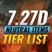 7.27d Neutral Items Tier List