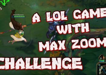 A LEAGUE OF LEGENDS GAME WITH MAX ZOOM | DON'T TRY THIS CHALLENGE AT RANKED | Full Gameplay