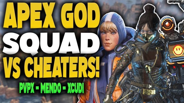 APEX GOD SQUAD vs AIMBOT CHEATER ft. Mendokusaii & xCudi