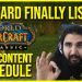 BLIZZARD FINALLY LISTENED! CLASSIC WOW CONTENT RELEASE CHANGED!!