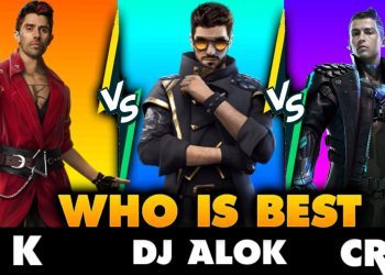 CR7 VS DJ ALOK VS K | BEST FREEFIRE CHARACTER | RONALDO VS DJ ALOK VS K | GARENA FREEFIRE