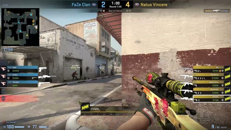CS:GO POV Demo NaVi S1mple (30/17) vs FaZe (de_dust2) @ IEM Katowice 2022