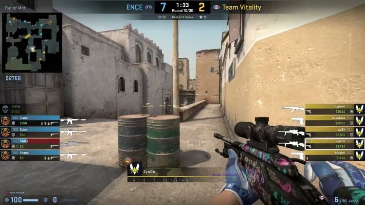 CS:GO POV Demo Vitality ZywOo (29/17) vs ENCE (de_dust2) @ IEM Cologne 2022