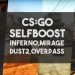 CS:GO [Tips] - Self Boost's Helpful spots.Inferno,Dust2,Mirage,Overpass - 2015