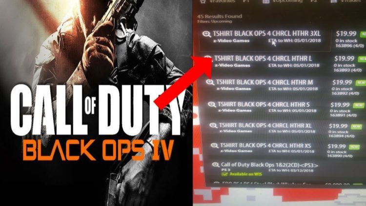 Call Of Duty "Black Ops 4" LEAKED By GAMESTOP – COD 2018 Black Ops 4 T-Shirts & Lanyard Listing!