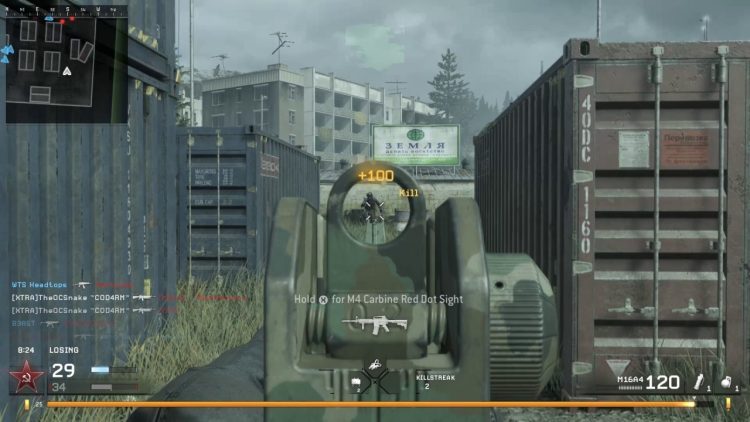 Call of Duty Modern Warfare Remastered Multiplayer Gameplay M16 Tripple