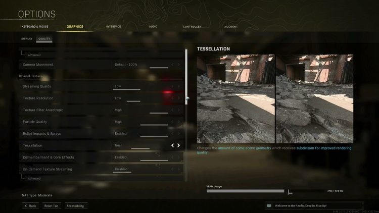 COD Modern Warfare Warzone Settings 2022