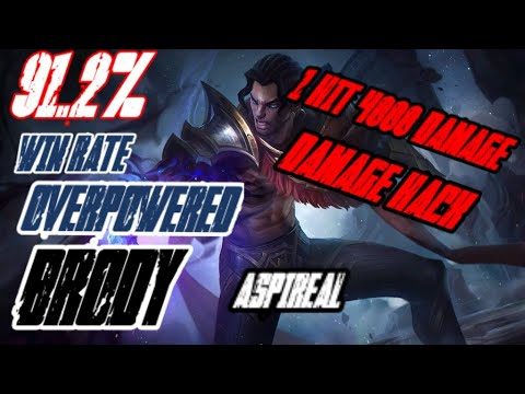 DAMAGE HACK!! BRODY ONE HIT 4000 DAMAGE!?!? ASPIREAL | MLBB