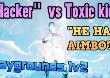 Default Skin "Hacker" Exposes Toxic Squeakers in 1v2 - Fortnite Playgrounds vs Dumb kids