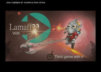 Dota 2 Highlights #2 - lamaf99 as Clock- 3d time