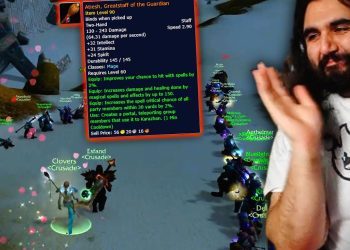 Esfand & Crusade craft the LEGENDARY Atiesh, Greatstaff of the Guardian | Esfand Best Moments