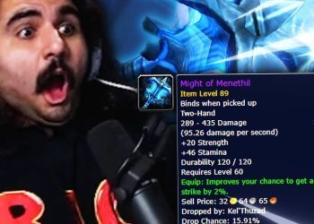 Esfand gets the BEST Weapon in Classic WoW... Might of Menethil