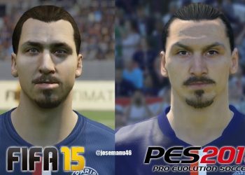 FIFA 15 vs PES 2015 PSG Face Comparison