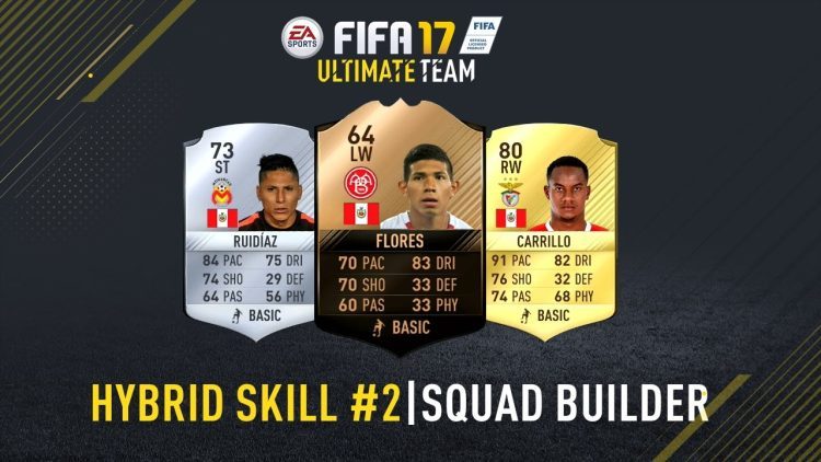 FIFA 17 | INFORM EDISON FLORES! HYBRID SKILL SQUAD BUILDER #2