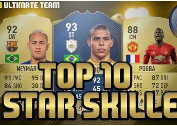 FIFA 18: TOP 10 HIGHEST RATED 5 STAR SKILLERS Ft. Ronaldo, Neymar, Pogba And More!