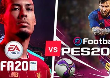 FIFA 20 vs PES 2020 | UEFA CHAMPIONS LEAGUE FINAL COMPARISON (Barcelona vs Real Madrid) HD