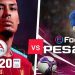 FIFA 20 vs PES 2020 | UEFA CHAMPIONS LEAGUE FINAL COMPARISON (Barcelona vs Real Madrid) HD