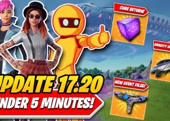 Fortnite Update 17.20: EVERYTHING You NEED TO KNOW In UNDER 5 MINUTES! (CUBE EVENT & GRAVITY GUN!)