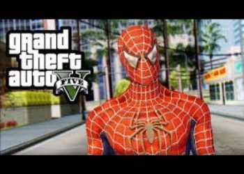 GTA V Funny moments ( spiderman-mod)