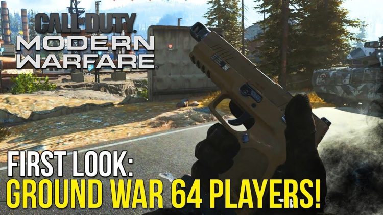 Ground War 64 Player Mode! ~ Call of Duty Modern Warfare Beta