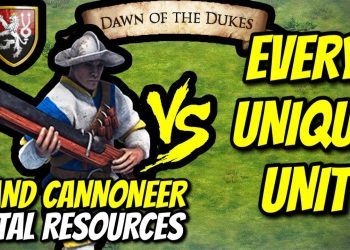 HAND CANNONEER (Bohemians) vs EVERY UNIQUE UNIT (Total Resources) | AoE II: Definitive Edition