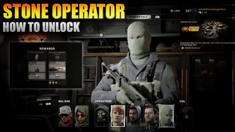 How to unlock stone Operator – COD Cold War