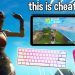 I Used MOUSE and KEYBOARD in MOBILE FORTNITE (Cheating?)