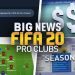 LEAKED FIFA 20 PRO CLUBS INFORMATION...(big rumours)