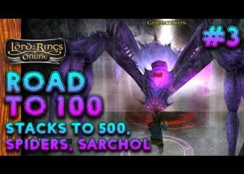 LOTRO Level 95 Minstrel Road to 100 part 3 - Spider Cave Slowbo