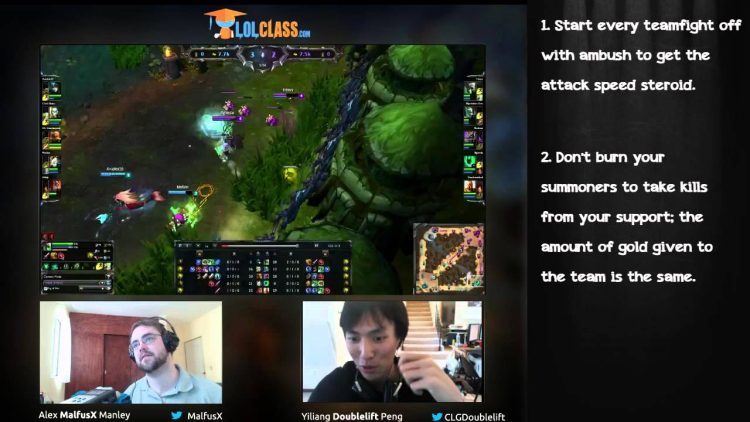 LolClass Pro Tips - CLG Doublelift AD Guide to Twitch in Lane