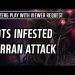 Lots Infested Terran attack vs Terran and 1 more Zerg game 17.08.23 Ladder play