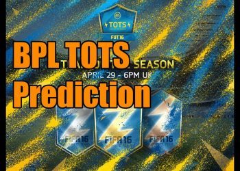 My Fifa 16 BPL TOTS Prediction